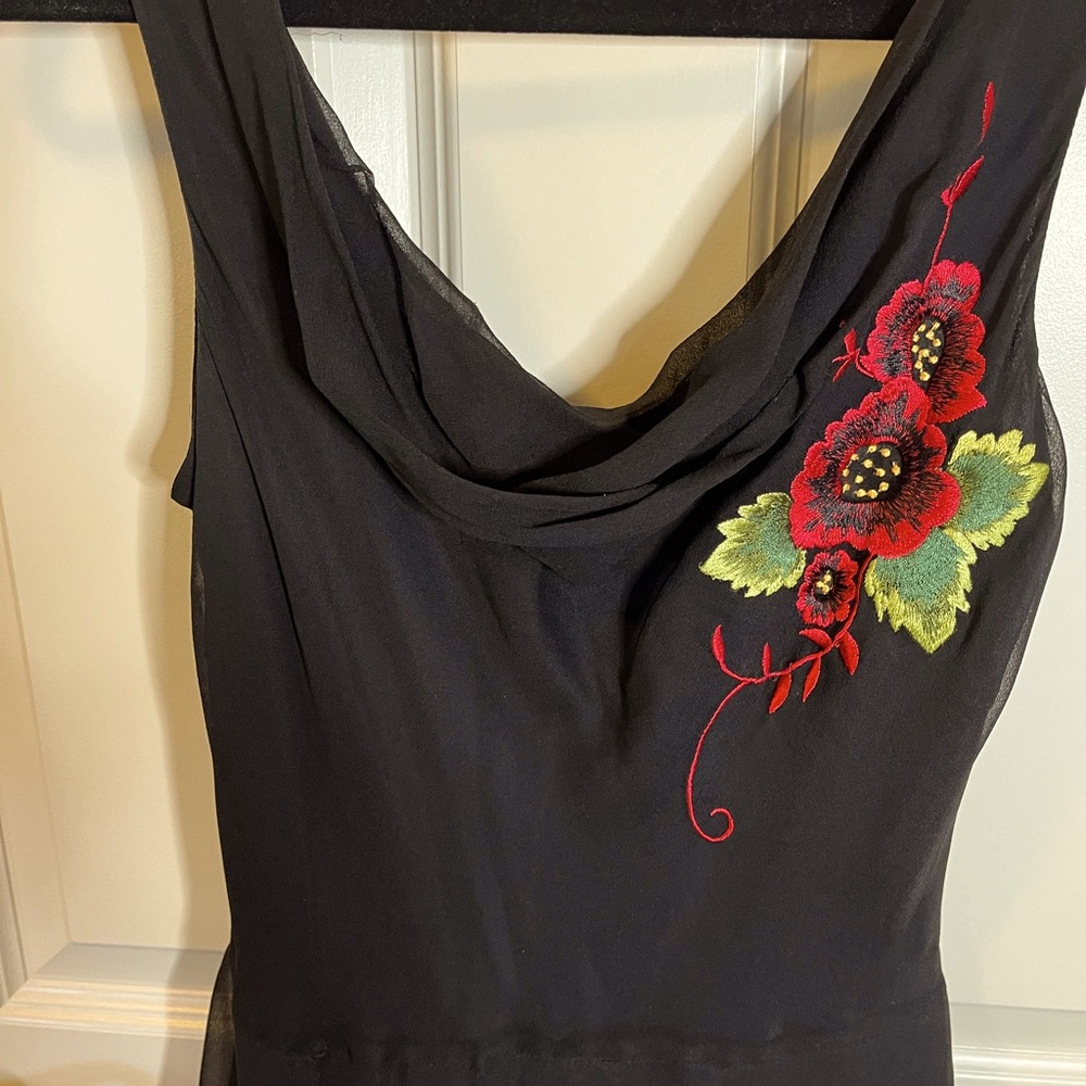 Black flair dress
